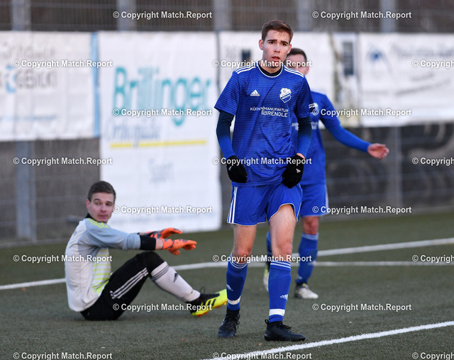 Fussball  Landesliga 2018/2019: SSC Tuebingen - SG Ahldorf / Muehlen | Fussball  Landesliga  2018/2019       24.11.2018SSC Tuebingen - SG Ahldorf / MuehlenEnttaeuschung SG Ahldorf / Muehlen; Johannes Kessler (re) und Torwart Tim Avenarius (hinten Boden)FOTO: ULMER PressebildagenturxxNOxMODELxRELEASExx