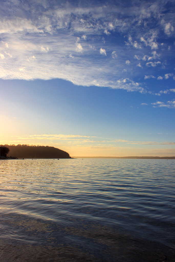 Strand in Glücksburg | Abendstimmung in Glücksburg - Realisiert mit Pictrs.com