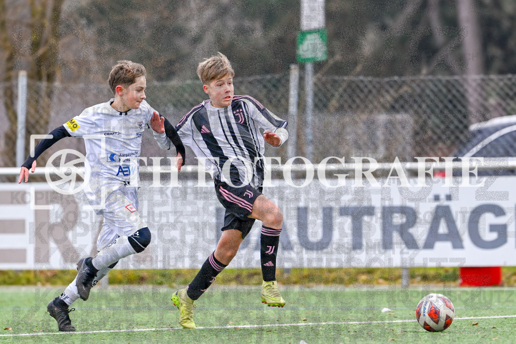 GER, Juventus - FC Aarau,  Fussball, PS-Immo-Cup 2026,U13 Feldturnier, 18.01.2026 | Juventus, FCA
