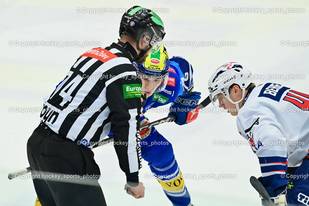 EC IDM Wärmepumpen VSV vs. Hydro Fehervar AV19  | Vaczi David Referee, #78 MAXA Felix EC VSV, #44 Berger Chase Hydro FEHERVAR, EC IDM Wärmepumpen VSV vs. Hydro Fehervar AV19 , EC IDM Wärmepumpen VSV vs. Hydro Fehervar AV19  am 01.01.2025 in Villach (Stadthalle Villach), Austria, (Photo by Bernd Stefan)
