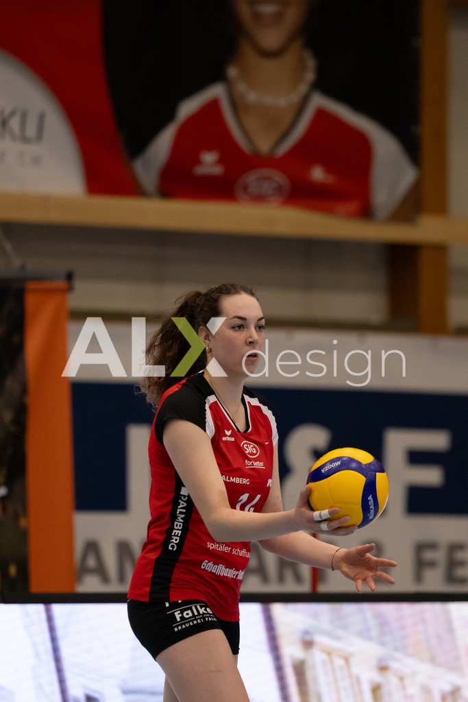 Volleyball I Frauen I Saison 2025-2026 I Volleyball NLA | Women I 1/4 Finals I VC Kanti Schaffhausen - BIWI Volleyball Franches-Montagnes I 21.02.2026 | 14 Josipa Marković (HR) (VC Kanti Schaffhausen) – Aussen - Realisiert mit Pictrs.com