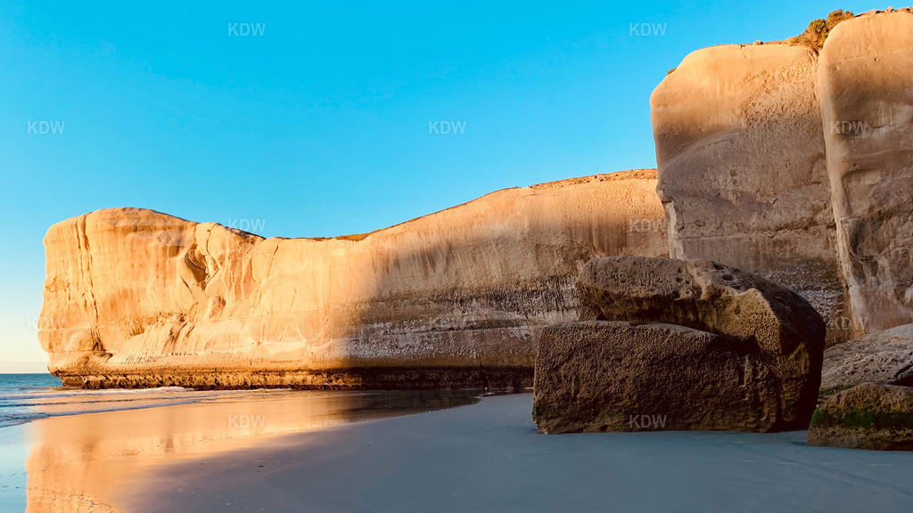 Tunnel Beach Neusseland | am Strand bei Dunedin (Tunnel Beach) - Realisiert mit Pictrs.com