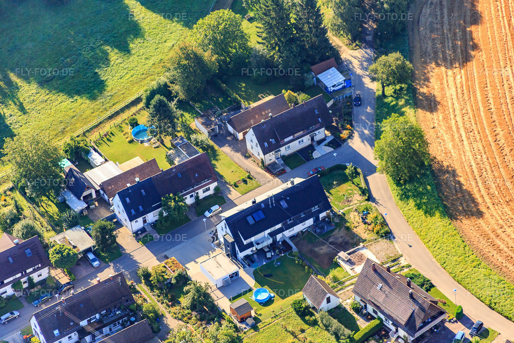 Luftbild: Rosengarten im Ortsteil Hohenwettersbach in Karlsruhe im Bundesland Baden-Württemberg in Deutschland. Foto: IMG_092889.jpg vom 13.08.2016 durch Werner Riehm/FLY-FOTO.de