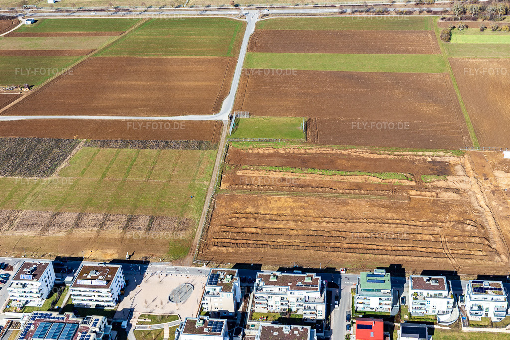 Luftbild: Schönbuchstr in Renningen im Bundesland Baden-Württemberg in Deutschland. Foto: IMG_124927.jpg vom 20.02.2021 durch Werner Riehm/FLY-FOTO.de
