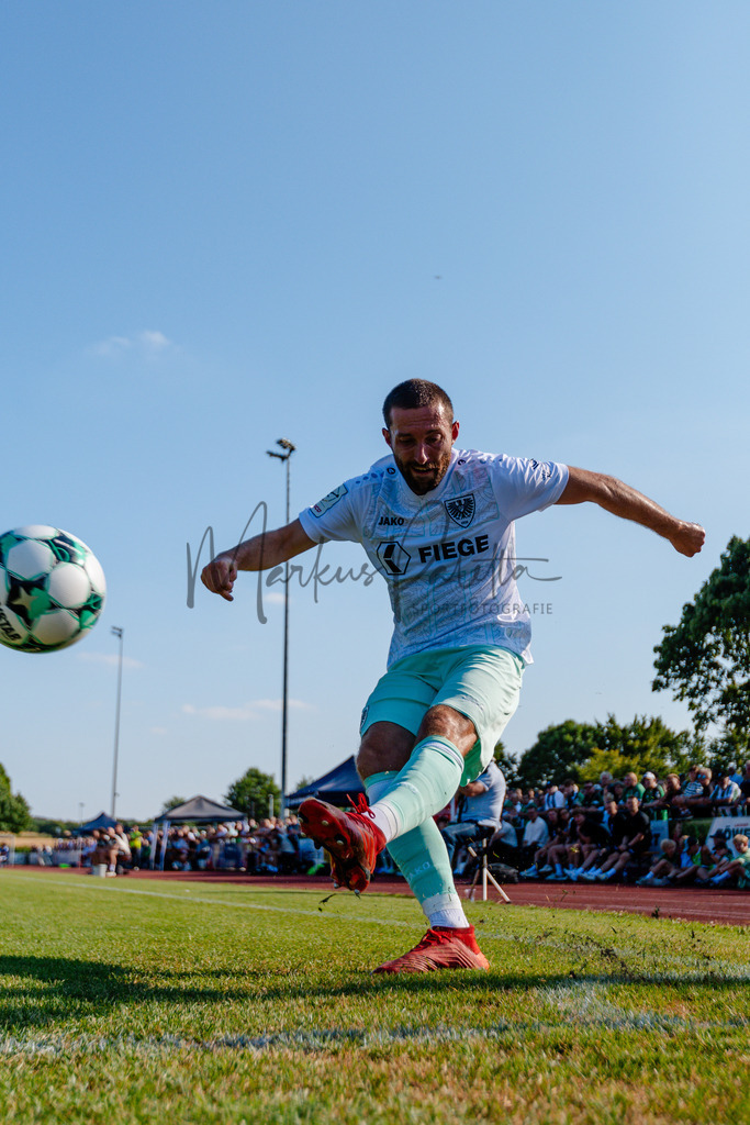 Testspiel, Saison 2026/27: SC Preußen Münster - Kickers Emden | Billerbeck, 10.07.2026: Testspiel, SC Preußen Münster gegen Kickers Emden auf der Anlage des DJK Billerbeck in Billerbeck. Foto: sportfotografie.ms | Markus Paletta - Realisiert mit Pictrs.com