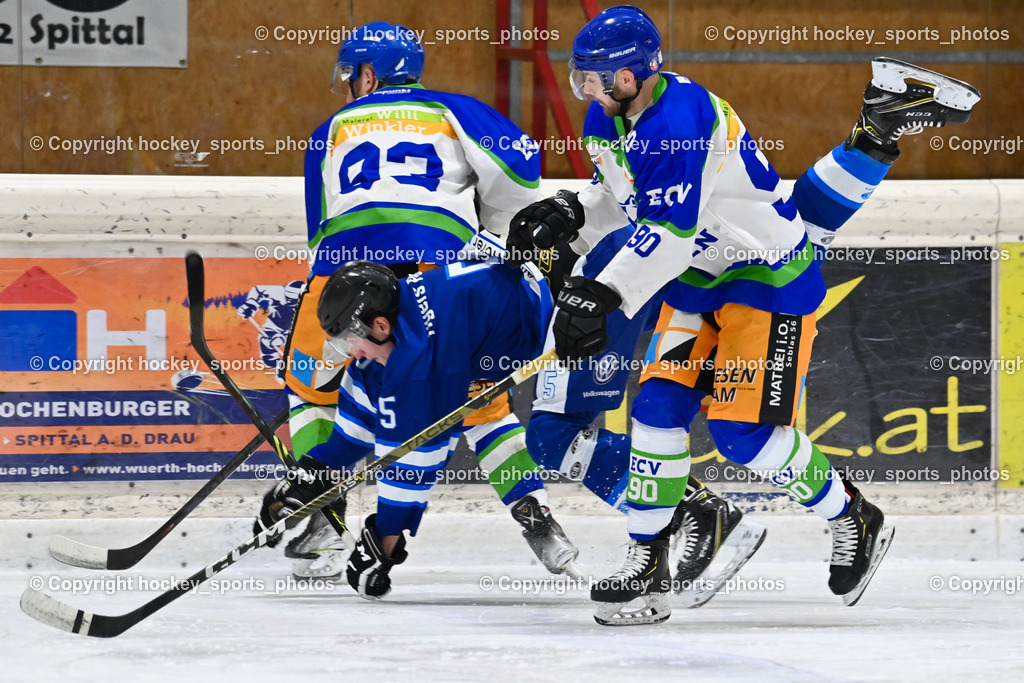 EC Tigers Paternion vs. EC Virgen 12.2.2023 | #5 Zauchner Daniel, Flugeinlage, #90 Gasser Sandro