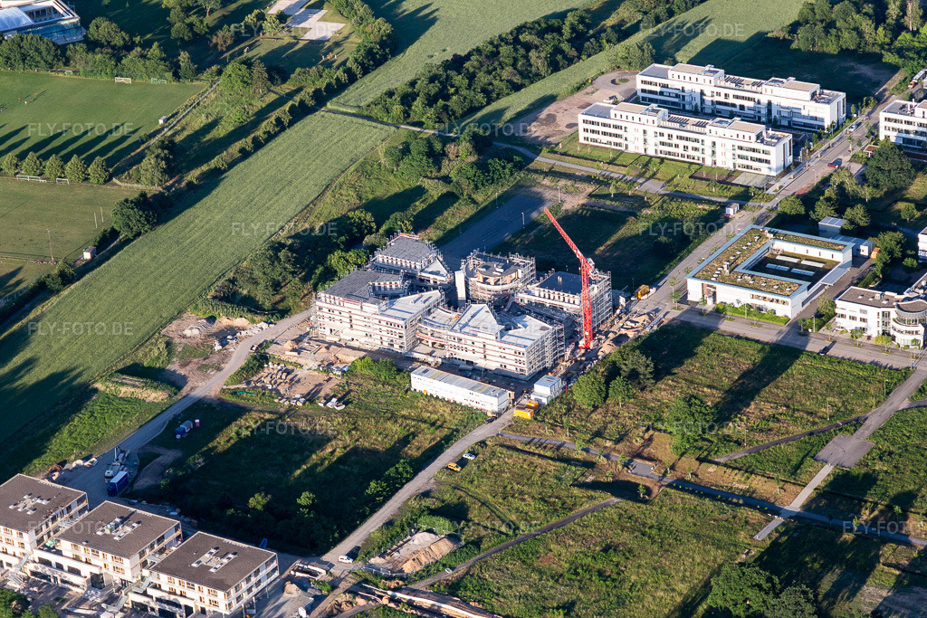Luftbild: LTC Baustelle im Ortsteil Rintheim in Karlsruhe im Bundesland Baden-Württemberg in Deutschland. Foto: IMG_115186.jpg vom 13.06.2019 durch Werner Riehm/FLY-FOTO.de