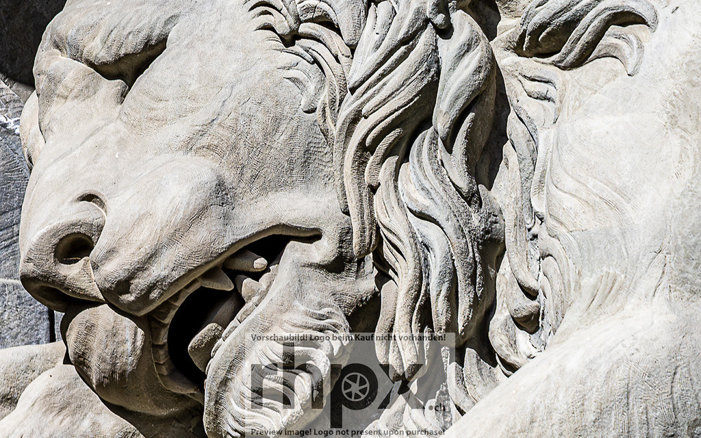 Löwendenkmal Luzern – Detailaufnahme | Detailaufnahme des berühmten Löwendenkmals in Luzern. - Realisiert mit Pictrs.com