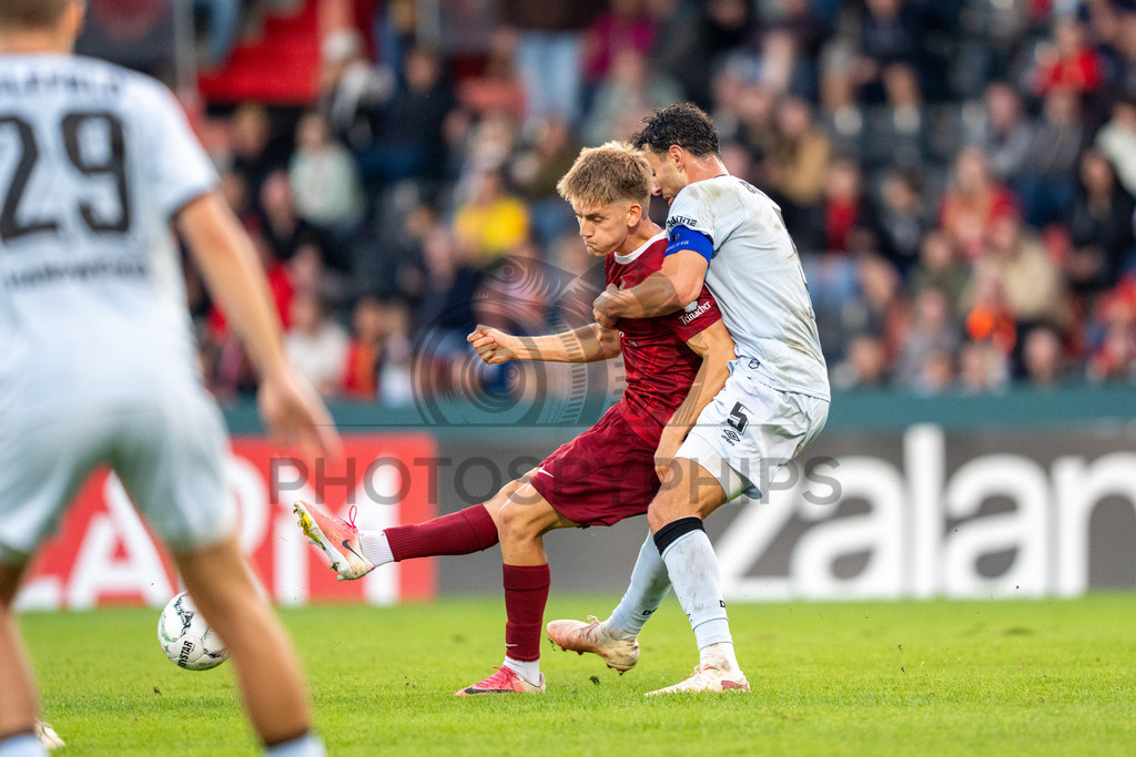 SG Sonnenhof Großaspach vs. Arminia Bielefeld, Fussball, DFB-Pokal, 1. Runde, 22.08.2026 | Lukas Stoppel (SG Sonnenhof Großaspach, #10),SG Sonnenhof Großaspach vs. Arminia Bielefeld, Fussball, DFB-Pokal, 1. Runde, 22.08.2026,DFB regulations prohibit any use of photographs as image sequences and/or quasi-video
