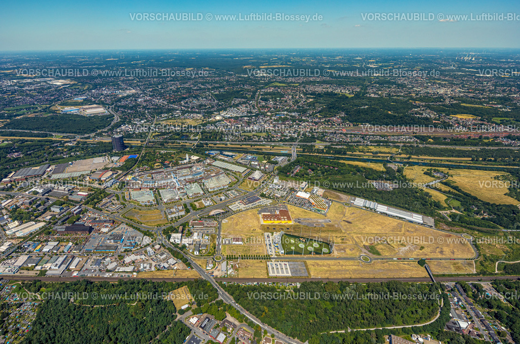 Oberhausen230704834 | Luftbild, Westfield Centro Einkaufszentrum, Neue Mitte, Topgolf Anlage, Borbeck, Oberhausen, Ruhrgebiet, Nordrhein-Westfalen, Deutschland