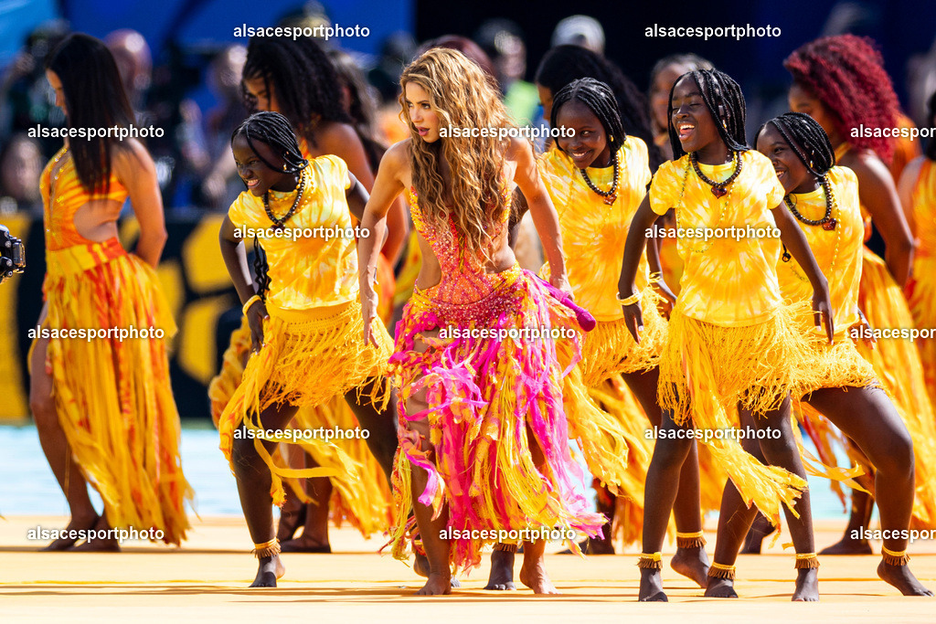FOOTBALL : Argentine vs Espagne – Finale de la Coupe du Monde FIFA 2026. New York New Jersey Stadium, East Rutherford, New Jersey, États-Unis. 19/07/2026. | Shakira assiste à la finale de la Coupe du Monde de la FIFA 2026 entre l'Argentine et l'Espagne au New York New Jersey Stadium, à East Rutherford, dans le New Jersey, le 19 juillet 2026, aux États-Unis.