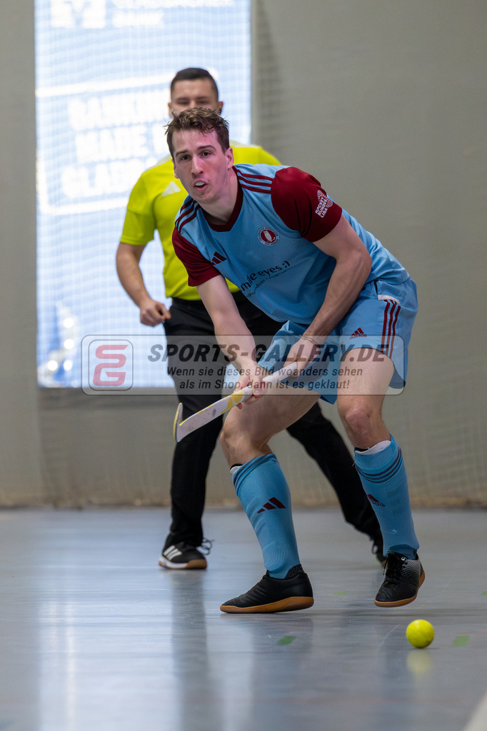 SFE_20260131_0058 | Mönchengladbach, Deutschland, 31.01.26: Hallenhockey 1. Bundesliga Herren Playoff zwischen Crefelder HTC - UHC Hamburg im GHTC Halle am 31.01.2026 in Mönchengladbach, Deutschland. (Foto von Stephan Fehrmann)Mönchengladbach, Germany, 31.01.26: Hallenhockey 1. Bundesliga Herren Playoff between Crefelder HTC - UHC Hamburg in GHTC Halle at 31.01.2026 in Mönchengladbach, Deutschland. (Foto from Stephan Fehrmann)