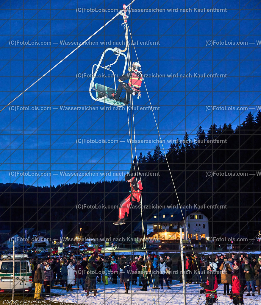 ALP0254_Liftbergeuebung_BRD-Lackenhof | (C)FotoLois.com, Alois Spandl, Liftbergeübung des Bergrettungsdienstes Lackenhof am Ötscherlift im Weitental, Mi 28. Dezember 2022.