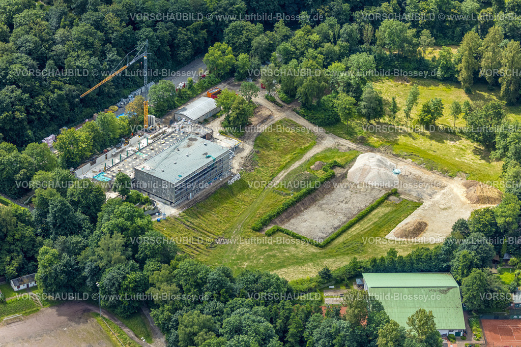 Bochum240700940 | Luftbild, Baustelle WasserWelten Bochum - Hallenfreibad Linden, Dahlhausen, Bochum, Ruhrgebiet, Nordrhein-Westfalen, Deutschland