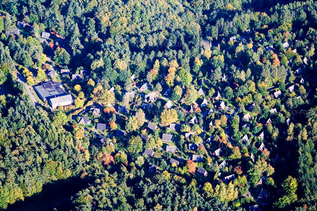 Luftbild: Silz, Feriendorf Eichwald im Ortsteil Gossersweiler in Gossersweiler-Stein im Bundesland Rheinland-Pfalz in Deutschland. Foto: IMG_13664.jpg vom 28.09.2008 durch Werner Riehm/FLY-FOTO.de