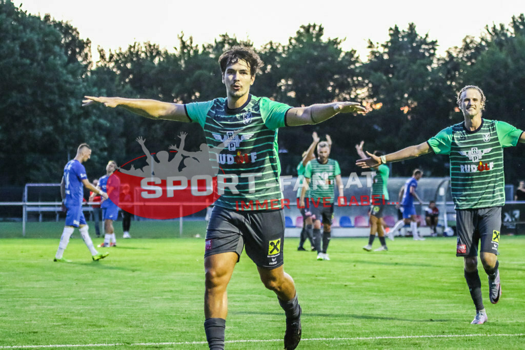 SAK Klagenfurt - VST Völkermarkt 4-5, Kärntner Liga 3. Runde | Anze Pisek (VST Völkermark #9) SAK Klagenfurt - VST Völkermarkt 4-5 am 11.08.2023 in Klagenfurt
(SAK Sportpark), Austria, (Photo by Ernst Krawagner sport-fan.at) - Realisiert mit Pictrs.com