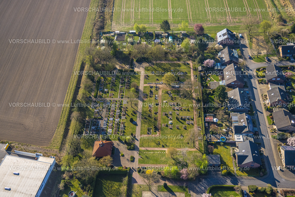 Nordkirchen250400600Capelle | Luftbild, Friedhof Gräberfeld Capelle, Nordkirchen, Münsterland, Nordrhein-Westfalen, Deutschland