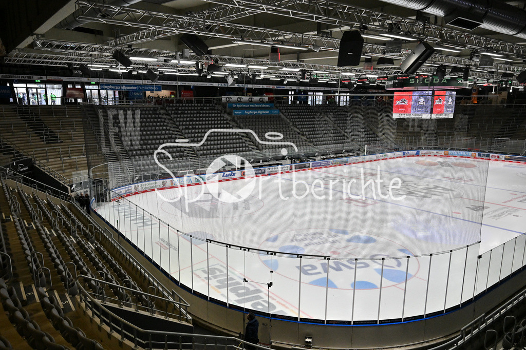 Augsburger Panther - Löwen Frankfurt  | Das Curt Frenzel Stadion in Augsburg vor der Partie gegen Frankfurt / Symbolbild / Eishalle / Eisstadion / DEL: Augsburger Panther - Loewen Frankfurt, Curt Frenzel Stadion am 12.01.2025