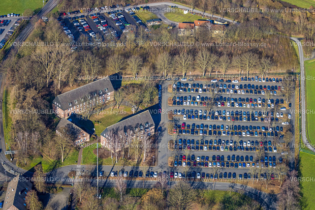 Selm230205199Bork | Luftbild, Polizei Landesamt für Ausbildung und Fortbildung, Parkplätze, Bork, Selm, Münsterland, Nordrhein-Westfalen, Deutschland