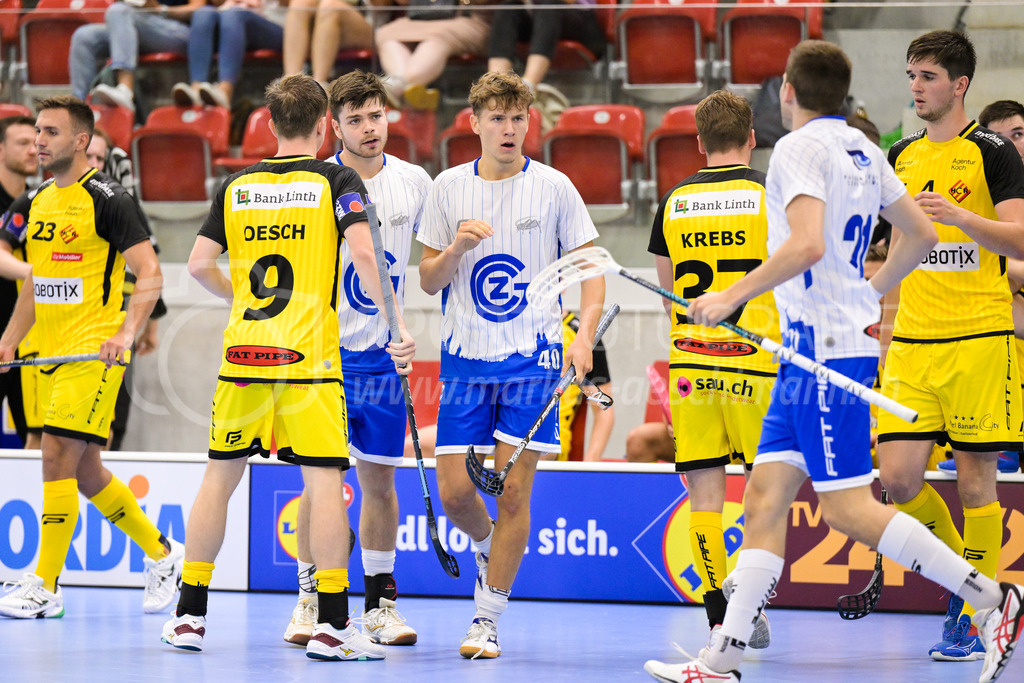GC Unihockey vs HC Rychenberg - 27. August 2022 | GC Unihockey vs HC Rychenberg
AXA Arena, Winterthur
Noel Seiler (#40 GC Unihockey) erzielt das 1:5.
Bild: Sportfotografie Markus Aeschimann | www.markus-aeschimann.ch - Realisiert mit Pictrs.com