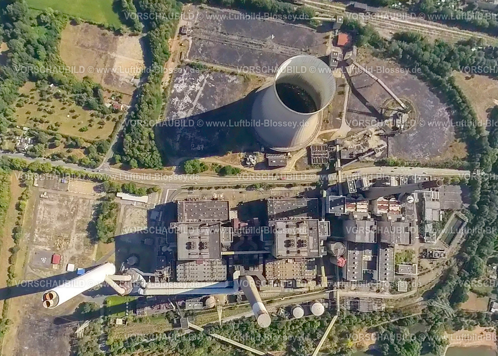 Voerde20220823Kraftwerk | Luftbild, stillgelegtes Kraftwerk Voerde, Fisheye Aufnahme, Fischaugen Aufnahme, Möllen, Voerde, Ruhrgebiet, Nordrhein-Westfalen, Deutschland