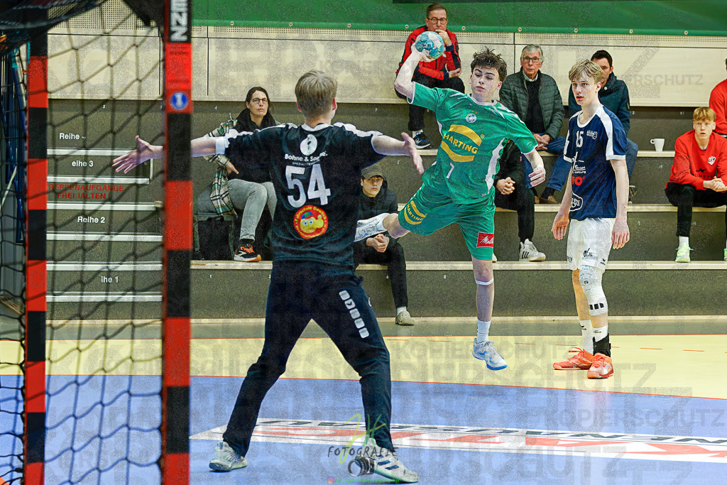 mJB Pokalrunde dt. Meisterschaft, TV Hüttenberg - TSV GWD Minden | mJB Pokalrunde dt. Meisterschaft, TV Hüttenberg - TSV GWD Minden am 15.03.2025 in Münchholzhausen (Sporthalle Münchholzhausen)Photo © 2025 - Jörg Heinrich - Realisiert mit Pictrs.com