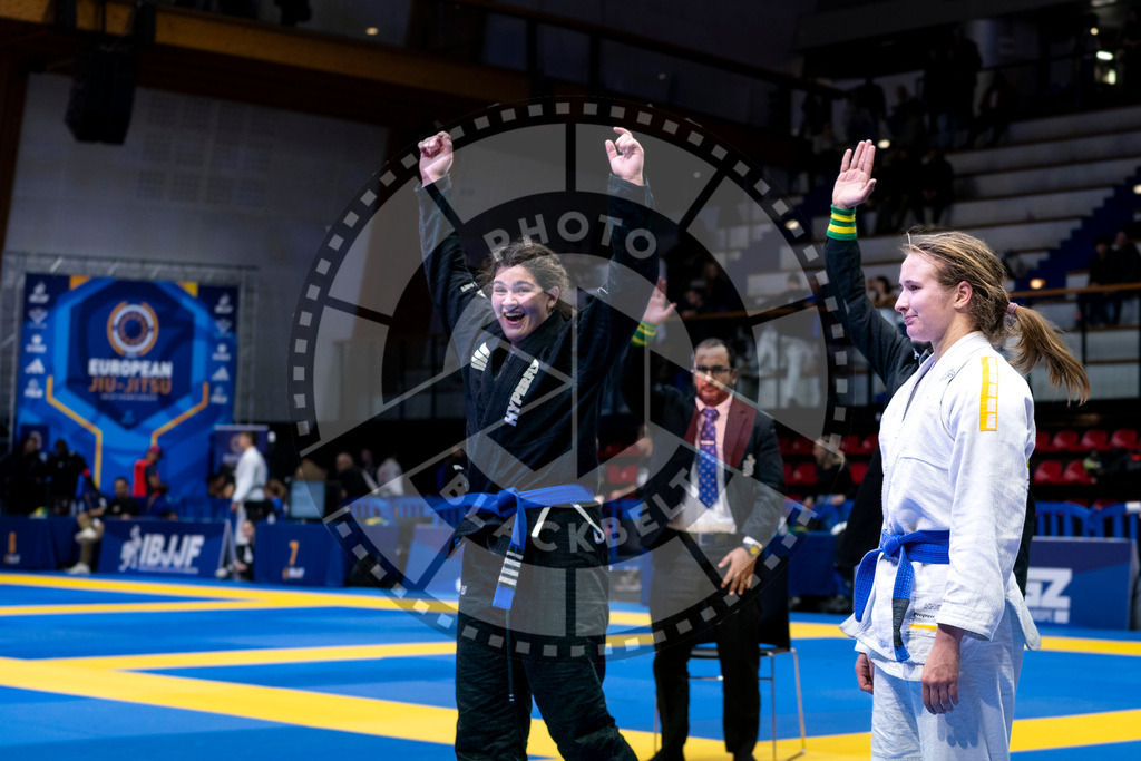 20240121PBB7723 | Fighters compete during the second day of the IBJJF European Championship in Paris, France, on January 21, 2024.