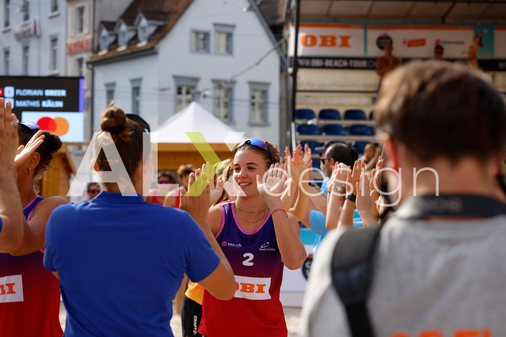 Obi BeachTour 2026 - Basel | BASEL, SWITZERLAND - JULY 19: FANNY DEECKE (SUI) during the Obi BeachTour 2026 celebration at Barfüsserplatz on July 19, 2026 in Basel, Switzerland. - Realisiert mit Pictrs.com