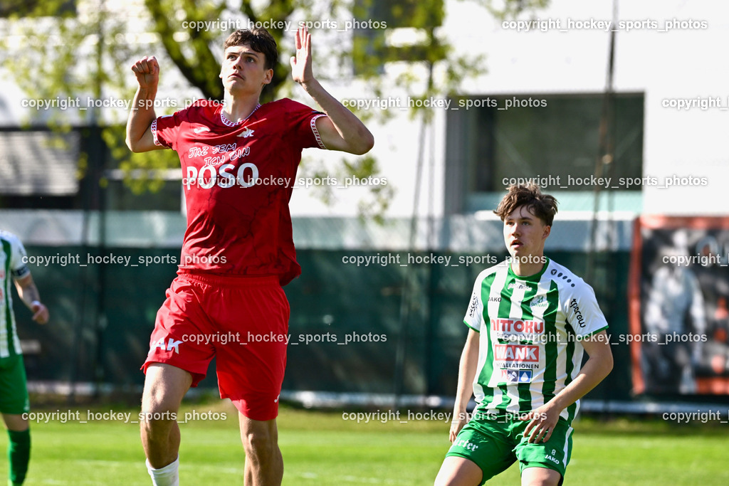 SV Donau Klagenfurt vs. SAK | #11 Luka Jerin SAK, #8 Luca Thaler SV Donau, SV Donau Klagenfurt vs. SAK, SV Donau Klagenfurt vs. SAK am 11.04.2026 in Klagenfurt (Sportplat Donau ), Austria, (Photo by Bernd Stefan)