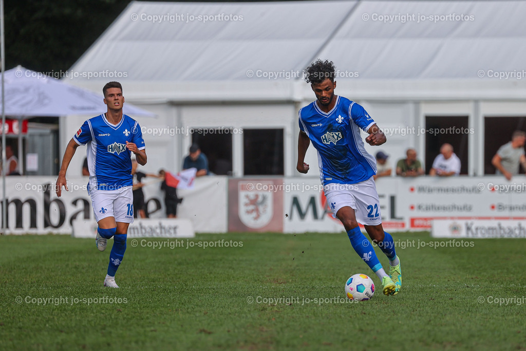Giessen_Darmstadt (373) | 16.07.2023; Testspiel; Waldstadion Gießen; FC Gießen - SV Darmstadt 98; Ergebnis: 2:0 (0:0)