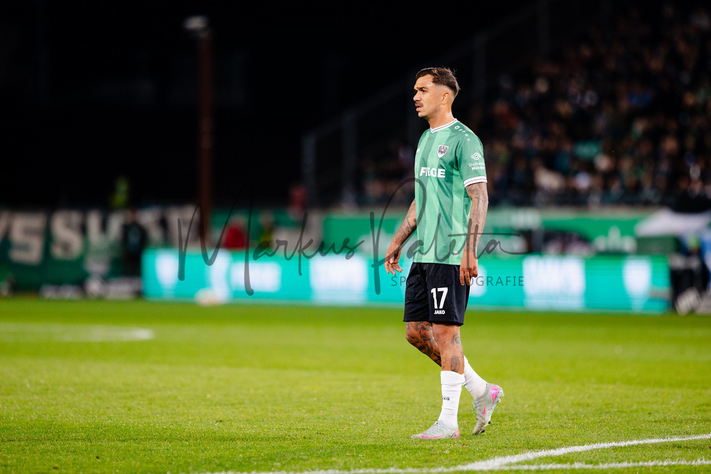 2. Bundesliga, Saison 2025/26, 11. Spieltag: SC Preußen Münster - Holstein Kiel | Münster, 31.10.2025: 2. Bundesliga, 11. Spieltag, SC Preußen Münster gegen Holstein Kiel im LVM-Preußenstadion in Münster an. Foto: sportfotografie.ms | Markus Paletta - Realisiert mit Pictrs.com