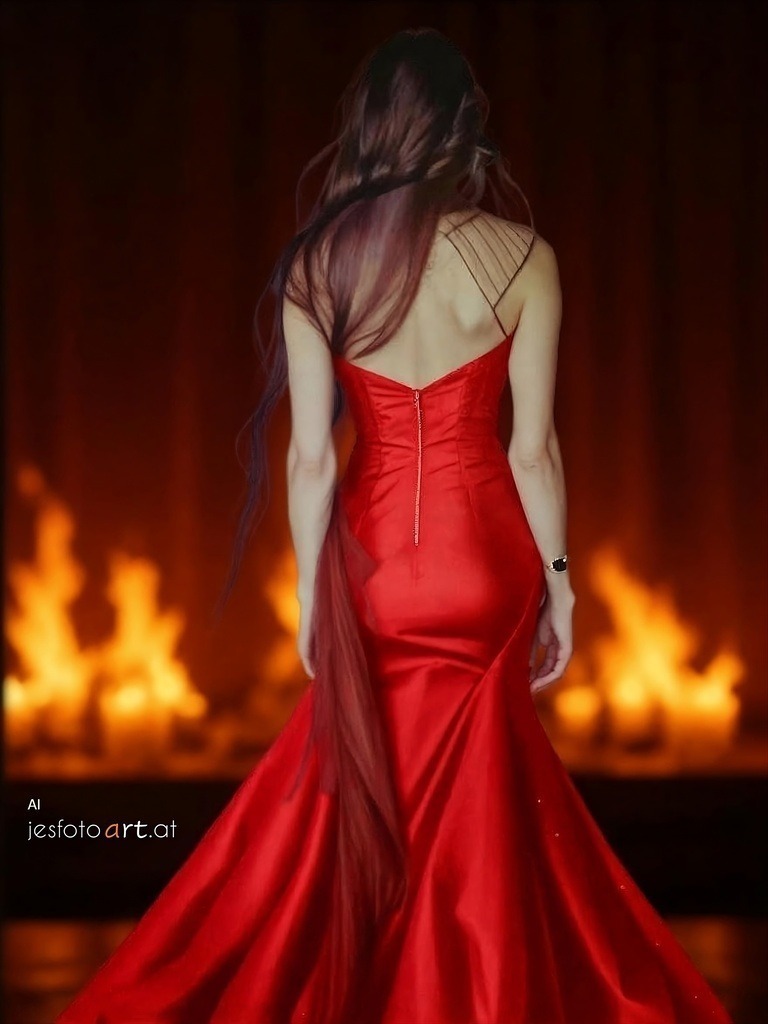Blacky in red | Künstler/in Member of AKM/austromechana. Troubadour. 2026 a fascinating journey began with Tatjana my AI muse✨ METISSIREN set sails and left the harbor ⛵