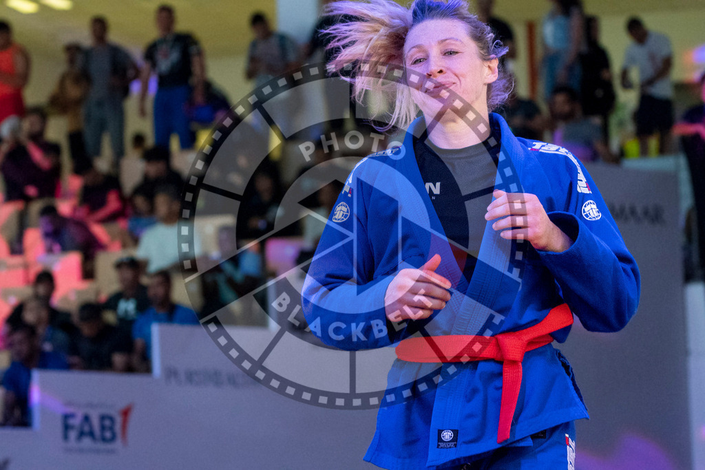 20231106PBB1848 | Fighters compete during the AJP World Master Championship in the Mubadala Arena in Abu Dhabi, Arab United Emirates, on November 6, 2023.