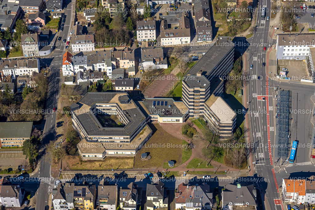 Velbert240301696 | Luftbild, Amtsgericht und Finanzamt, Velbert, Ruhrgebiet, Nordrhein-Westfalen, Deutschland