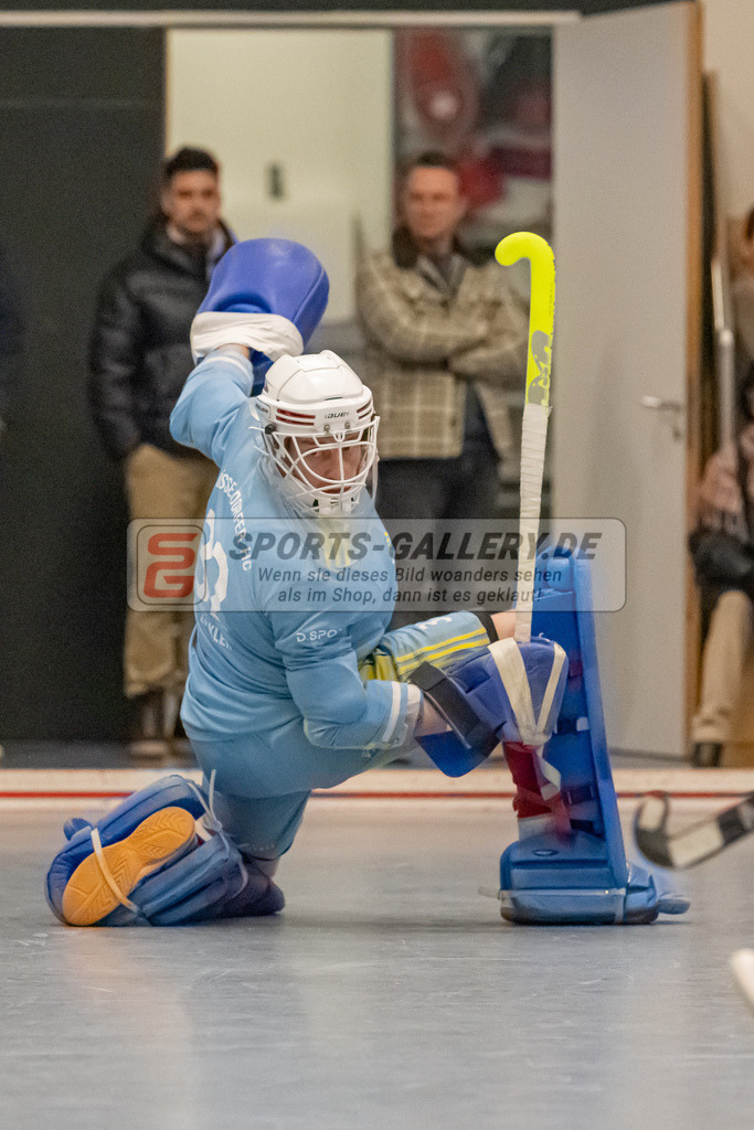 HK_20221203_102014 | 1. Bundesliga ( Halle ) Herren Düsseldorfer HC -  Schwarz Weiß Neuss am 3.12.2022 Düsseldorfer HC, Düsseldorf , Zickler Anton Torwart ( Düsseldorfer HC #32 )
