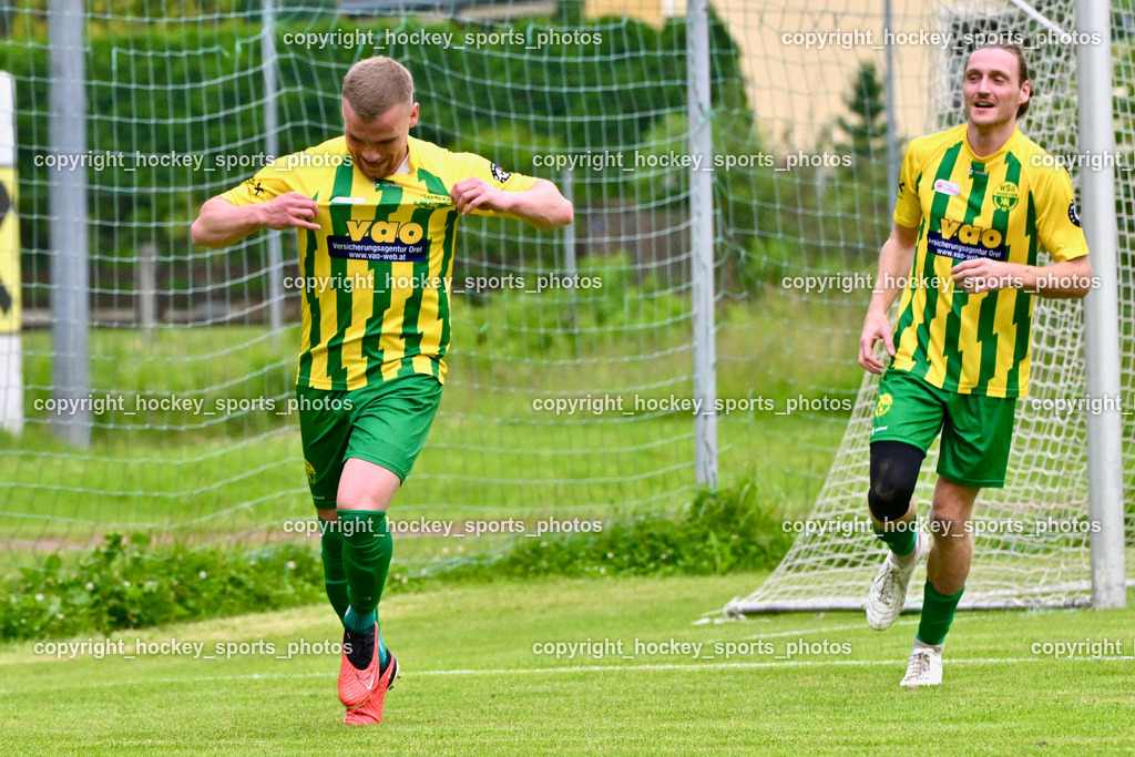 WSG Radenthein vs. St. Michael ob Bleiburg | #98 Gaber Petric WSG Radenthein, #3 Max Unterwandling WSG Radenthein, WSG Radenthein vs. St. Michael ob Bleiburg, WSG Radenthein vs. St. Michael ob Bleiburg  am 15.06.2024 in Radenthein (Sportplatz Radenthein), Austria, (Photo by Bernd Stefan)