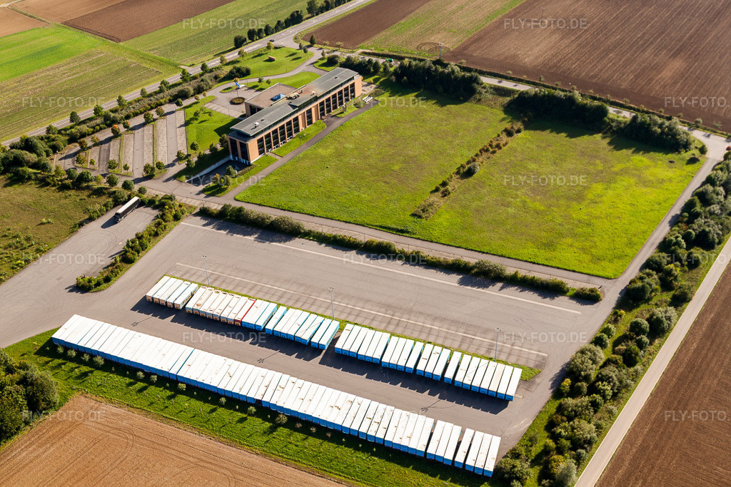 Luftbild: Speditions- Logistik- und Transportfirma Fixemer Logistics GmbH, International Transport & Logistics Services im Ortsteil Borg in Perl im Bundesland Saarland in Deutschland. – Foto: IMG_33763.jpg vom 11.09.2010 durch Werner Riehm/FLY-FOTO.de – Auflösung des Originals: 4752 x 3168 px