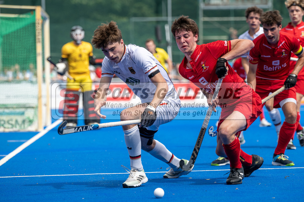 SFE_20230716_0383 | EuroHockey EM U18 Boys Final Belgium vs Germany am 16.07.2023 in Krefeld (Gerd-Wellen-Hockeyanlage), Photo: Stephan Fehrmann 2023 (Sports-Gallery)