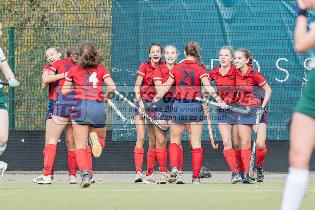 HK_20231022_106111 | Finale Deutsche Meisterschaft Feld WU16 Uhlenhorst Mülheim - Düsseldorfer HC am 22.10.2023 DHC, Düsseldorf ,