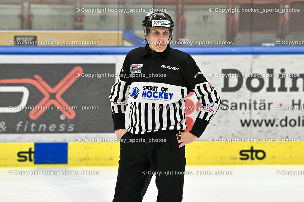 EC Kellerberg vs. EC Arnoldstein | Unterköfler Norbert Referee, EC Kellerberg vs. EC Arnoldstein, EC Kellerberg vs. EC Arnoldstein am 31.01.2025 in Villach (Stadthalle Villach), Austria, (Photo by Bernd Stefan)