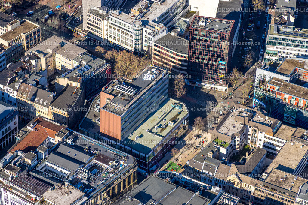 Dortmund260200023 | Luftbild, Baustelle und Baukran mit Sanierung am Gebäude Esprit und Mayersche Buchhandlung, Westenhellweg Ecke Kampstraße, direkt in der City, Dortmund, Ruhrgebiet, Nordrhein-Westfalen, Deutschland