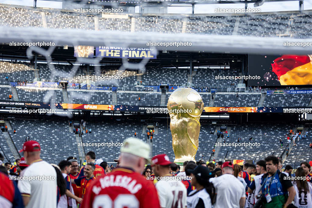 FOOTBALL : Argentine vs Espagne – Finale de la Coupe du Monde FIFA 2026. New York New Jersey Stadium, East Rutherford, New Jersey, États-Unis. 19/07/2026. | cérémonie de clôture et à la remise des trophées à l'issue de la finale entre l'Argentine et l'Espagne au New York New Jersey Stadium d'East Rutherford, New Jersey, États-Unis, le 19 juillet 2026.