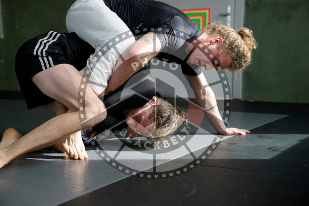 20240413PBB5744 | Fighters compete during the Grapplethon 24hours of rolling for a reason in Hamburg, Germany, on April 13, 2024.