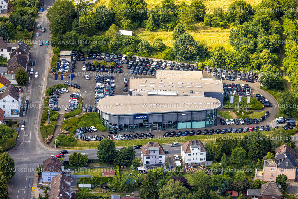 Witten230700908 | Luftbild, Volvo Autohaus, Stockumer Straße, Annen, Witten, Ruhrgebiet, Nordrhein-Westfalen, Deutschland