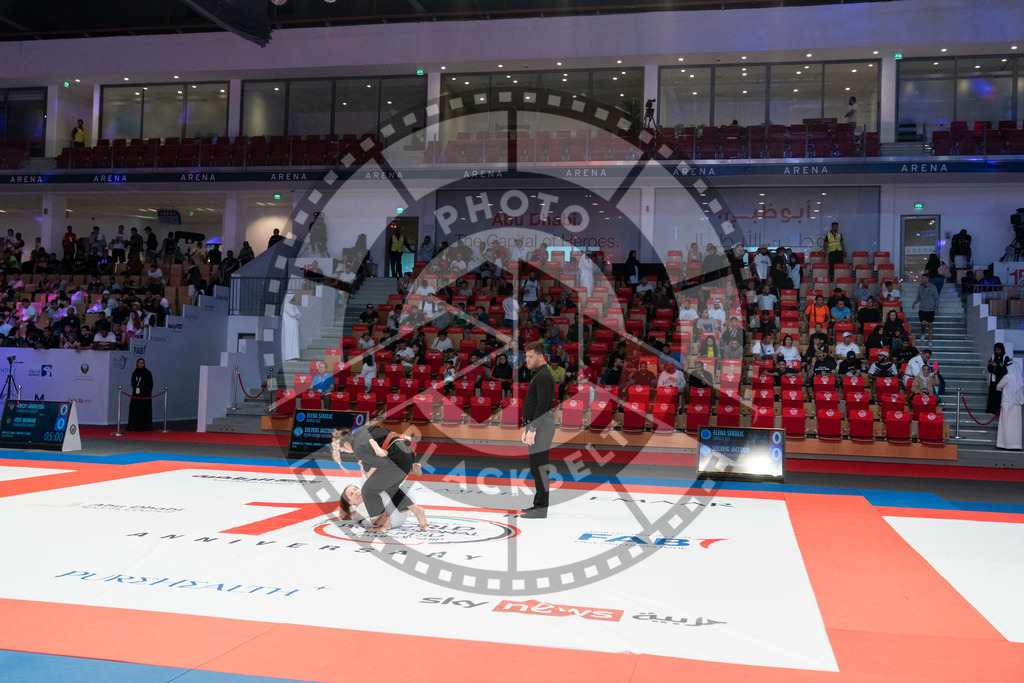 20231106PBB2341 | Fighters compete during the AJP World Master Championship in the Mubadala Arena in Abu Dhabi, Arab United Emirates, on November 6, 2023.