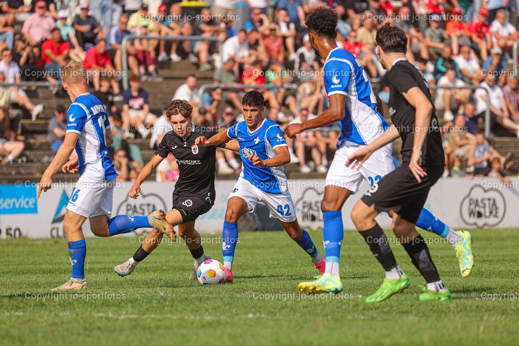 Giessen_Darmstadt (363) | 16.07.2023; Testspiel; Waldstadion Gießen; FC Gießen - SV Darmstadt 98; Ergebnis: 2:0 (0:0)