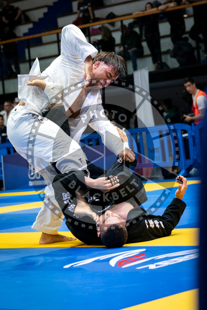 20240126PBB0511 | Fighters compete during the Brazilian Jiu-Jitsu European Championship of the IBJJF in Paris, France, on January 26, 2024.