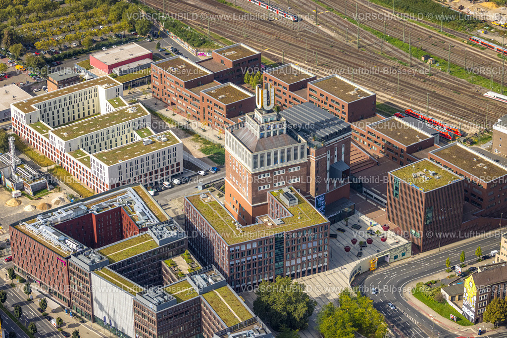 Dortmund231000675 | Luftbild, Dortmunder U Kunstzentrum und Studenten Wohnanlage am Emil-Moog-Platz, Dorstfelder Brücke, Dortmund, Ruhrgebiet, Nordrhein-Westfalen, Deutschland