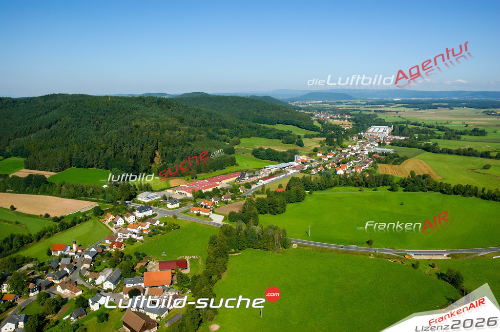 Die Luftaufnahme Hof - Mitwitz wurde vom UL-Flugzeug (keine Drohne) aus fotografiert.Hohe Druck- Auflösung-die Geschenkidee!