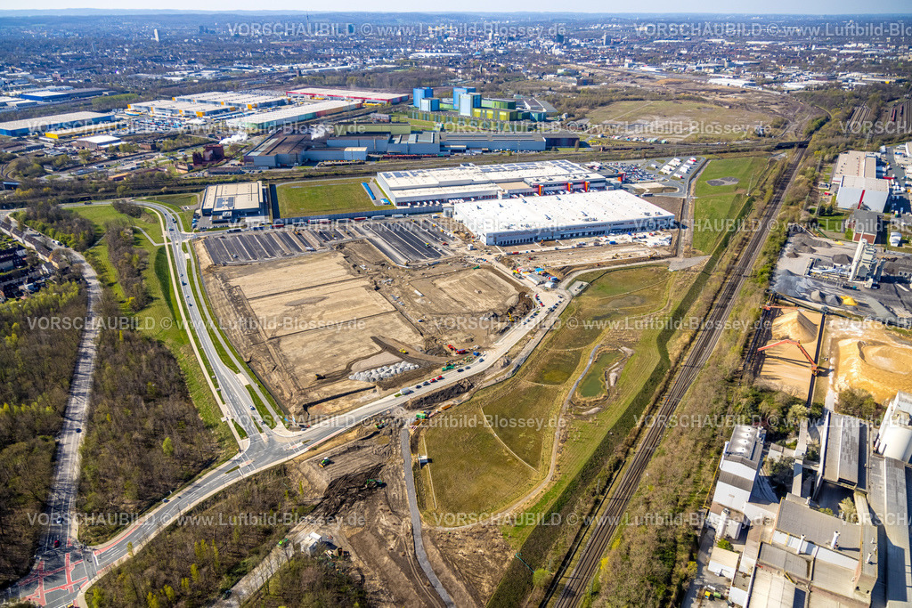 Dortmund220400053 | Luftbild, Logistikpark Westfalenhütte, DSW21,  ID-Logistik, NicLen GmbH, Borsigplatz, Dortmund, Ruhrgebiet, Nordrhein-Westfalen, Deutschland